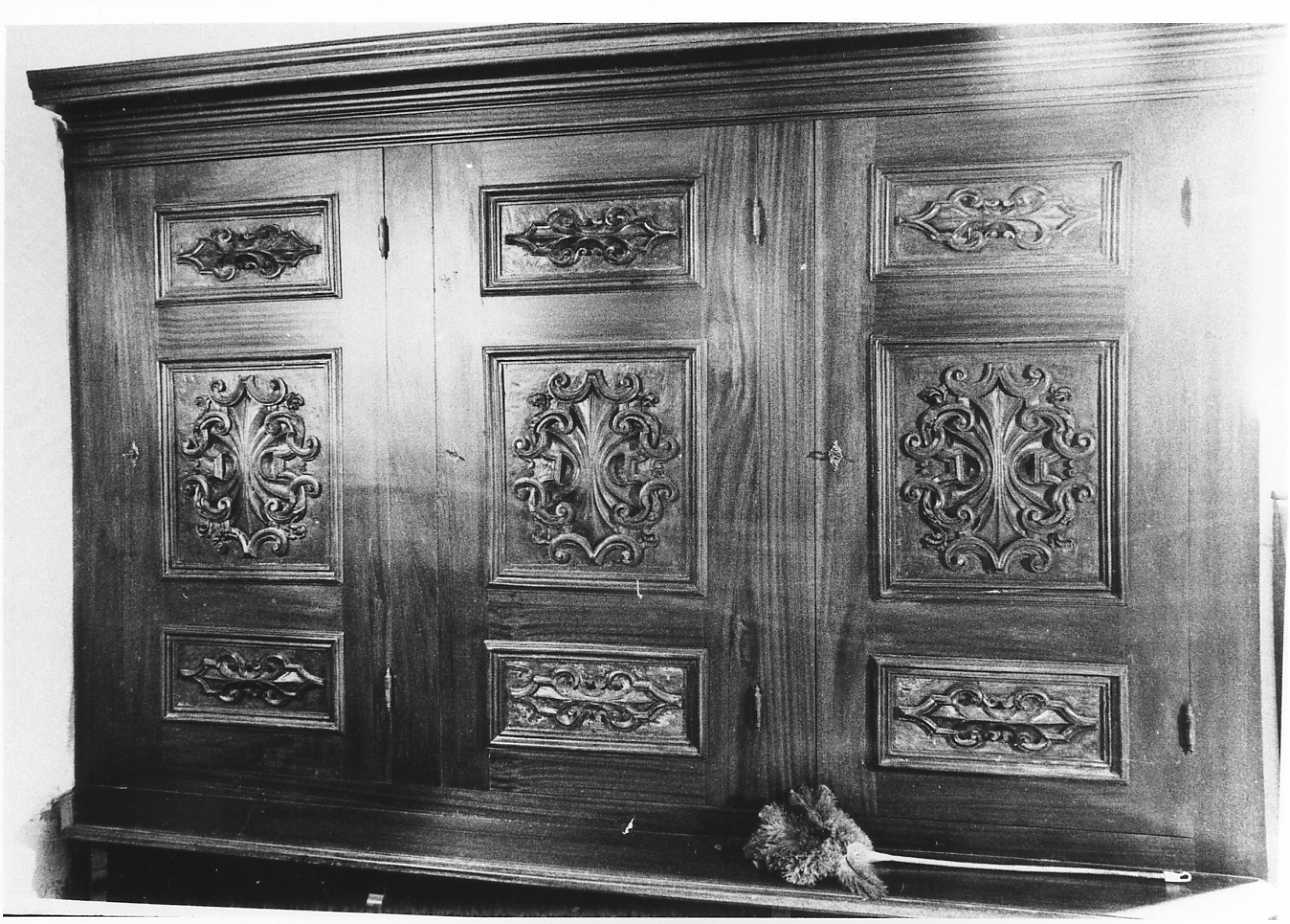 armadio da sacrestia, opera isolata - bottega piemontese (sec. XVIII, sec. XX)