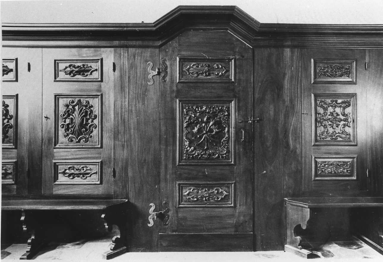 armadio da sacrestia, opera isolata - bottega piemontese (sec. XVIII)