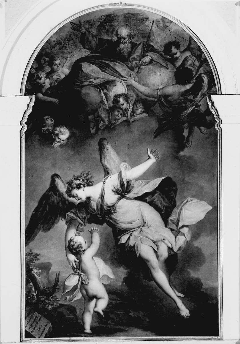 angelo custode (dipinto, opera isolata) di Grassi Amadeo (metà sec. XVIII)
