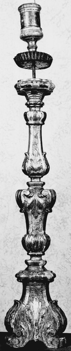 candeliere, serie - bottega piemontese (fine sec. XVIII)