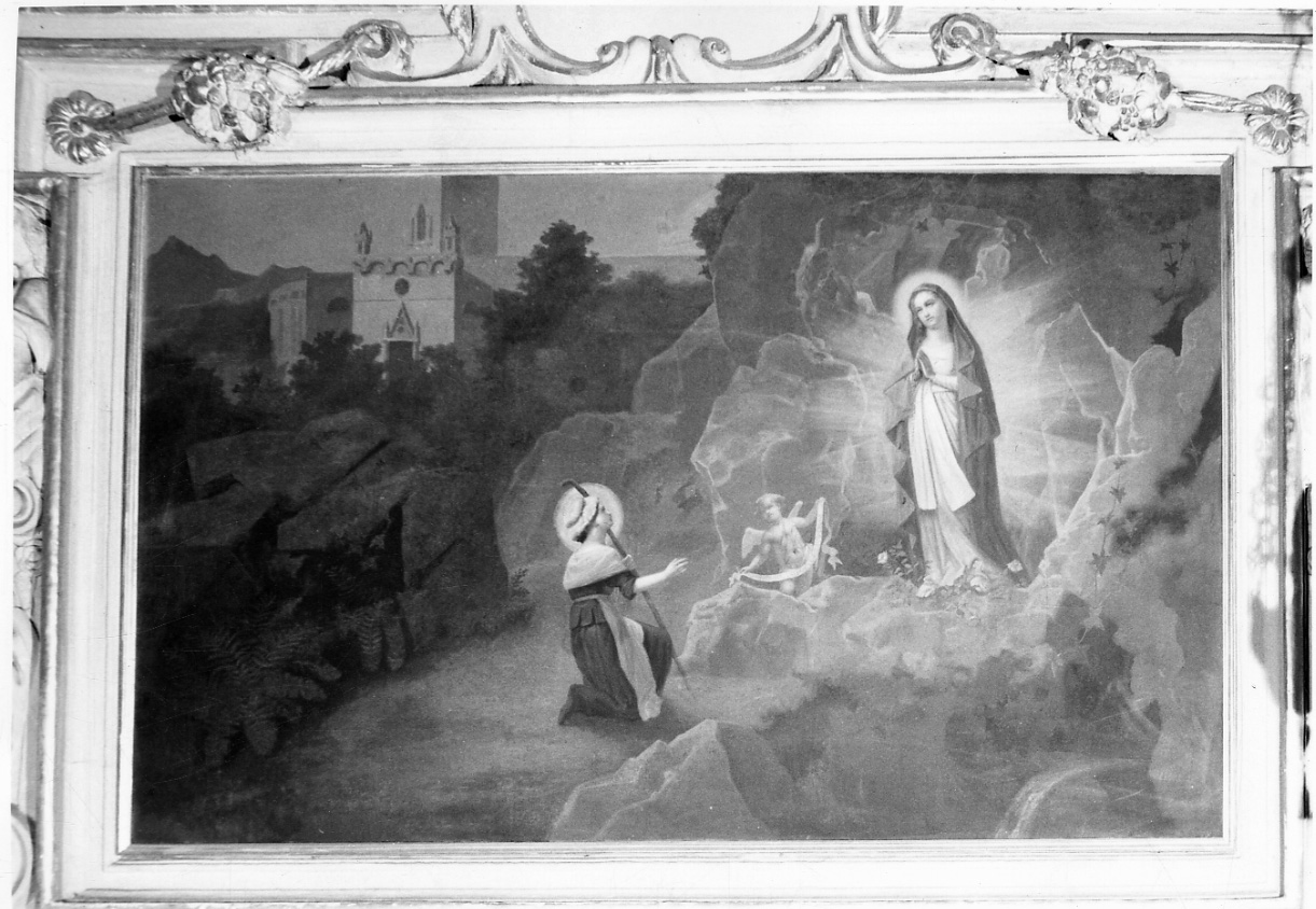 Santa Bernardette (dipinto, opera isolata) di Vinaj Andrea (fine sec. XIX)