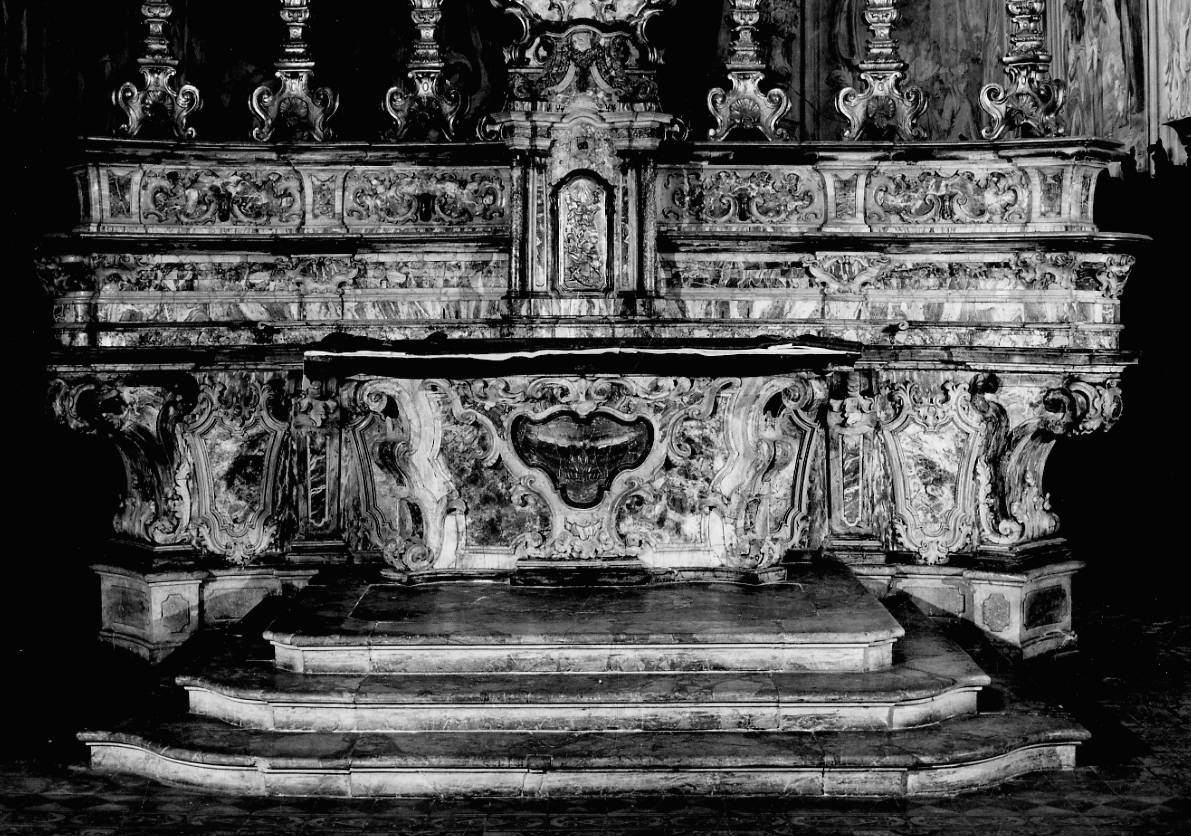 altare maggiore, opera isolata di Pelagatta Diamante, Pelagatta Giacomo, Pelagatta Tommaso (metà sec. XVIII)