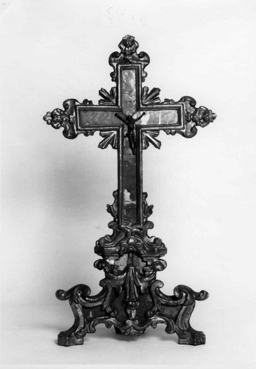 croce d'altare, elemento d'insieme - bottega astigiana (metà sec. XVIII)