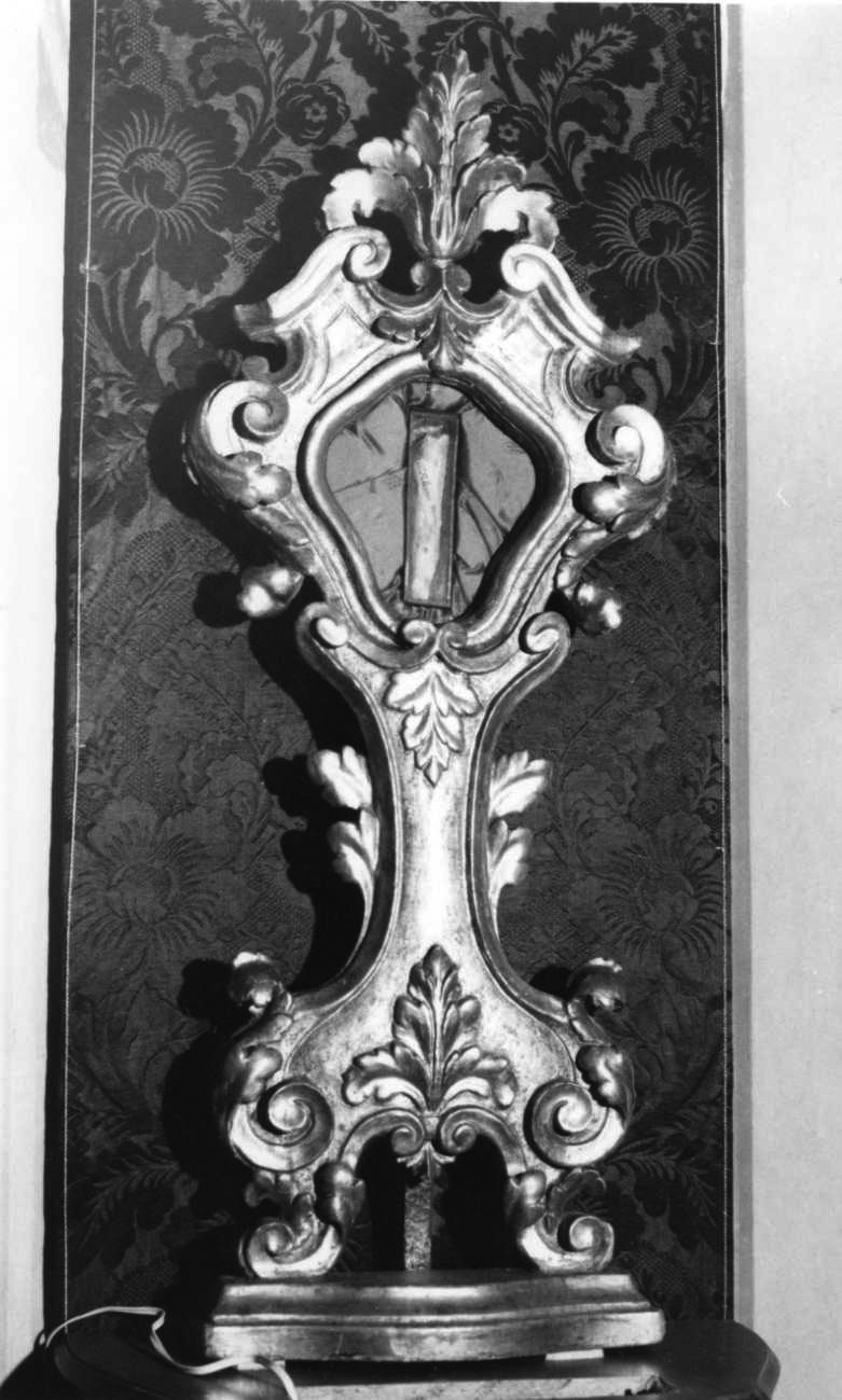 reliquiario - a ostensorio, opera isolata - bottega ligure (seconda metà sec. XVIII)