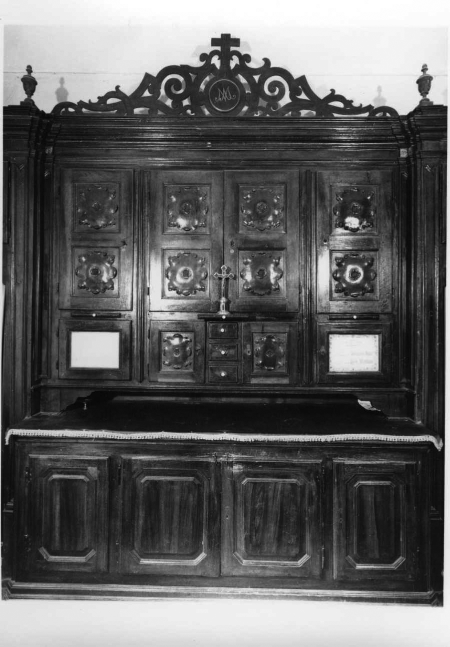 armadio da sacrestia, opera isolata di Croce Giuseppe (terzo quarto sec. XIX)