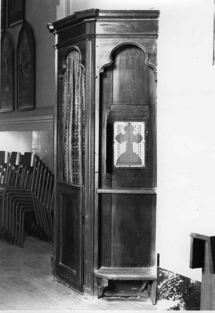 confessionale, serie - bottega piemontese (seconda metà sec. XIX)