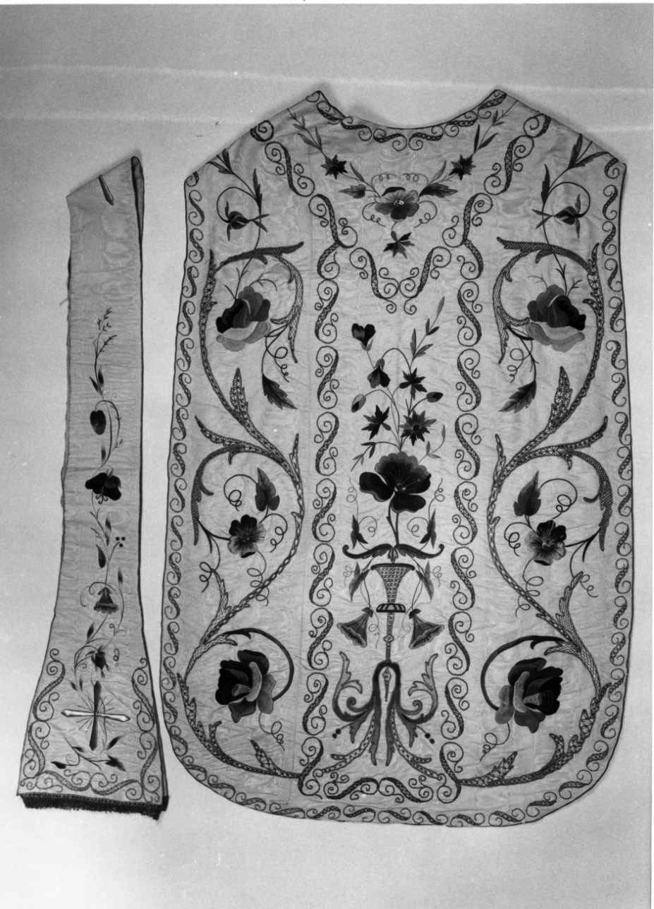 paramento liturgico, insieme - manifattura piemontese (seconda metà sec. XIX)