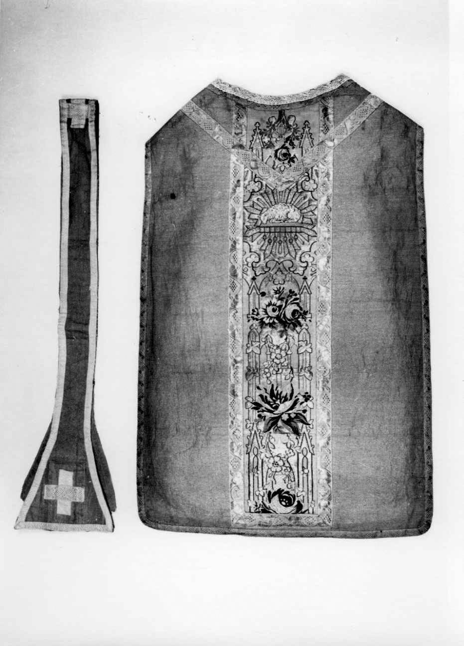 paramento liturgico, insieme - manifattura piemontese (prima metà sec. XIX)