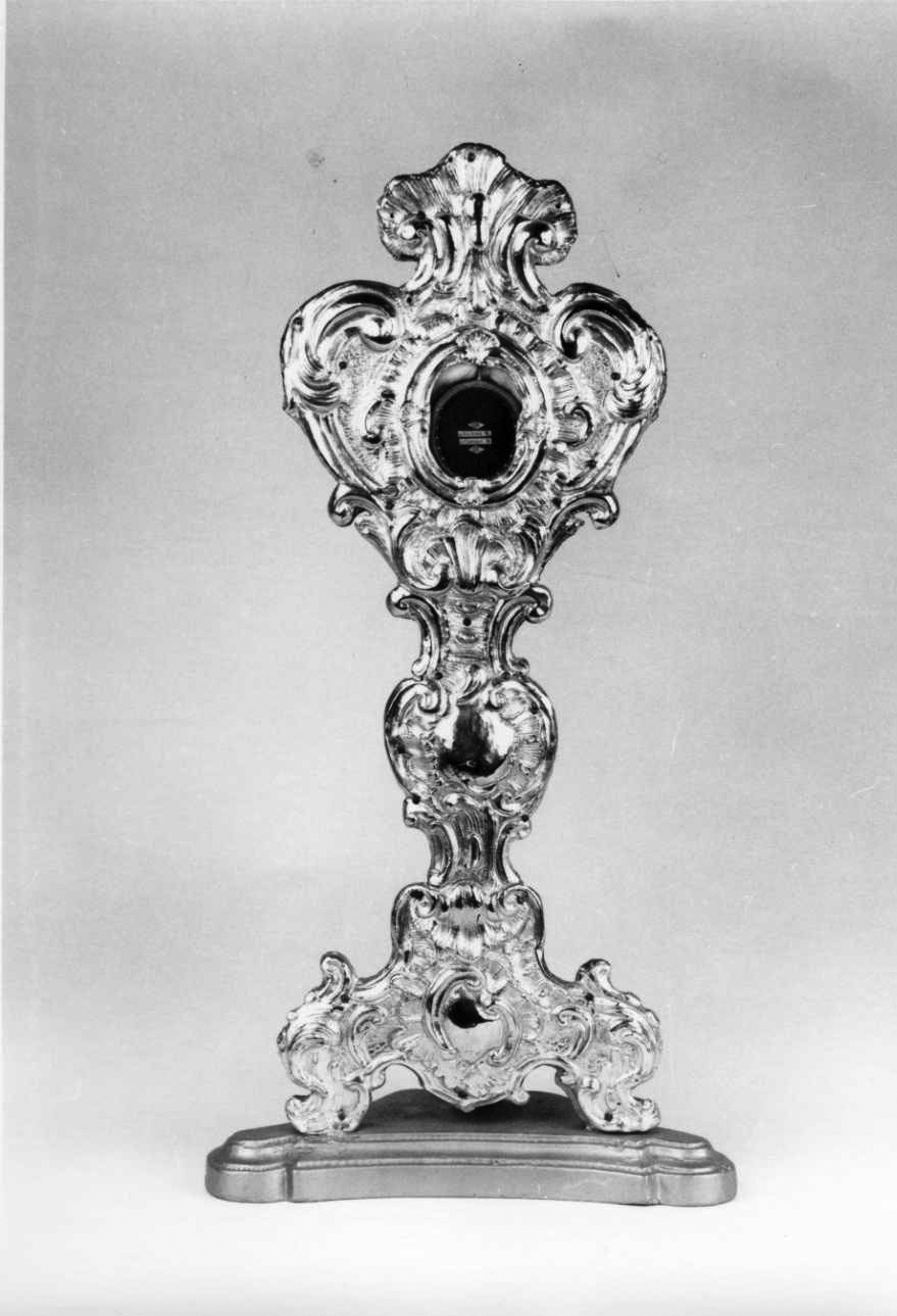 reliquiario - a ostensorio, opera isolata - bottega piemontese (prima metà sec. XVIII)