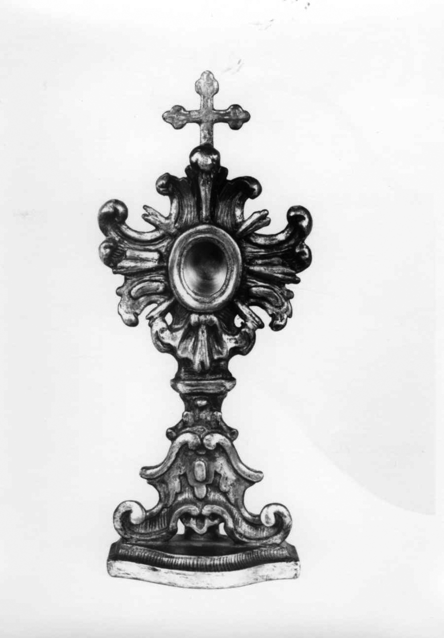 reliquiario - a ostensorio, opera isolata - bottega piemontese (seconda metà sec. XIX)