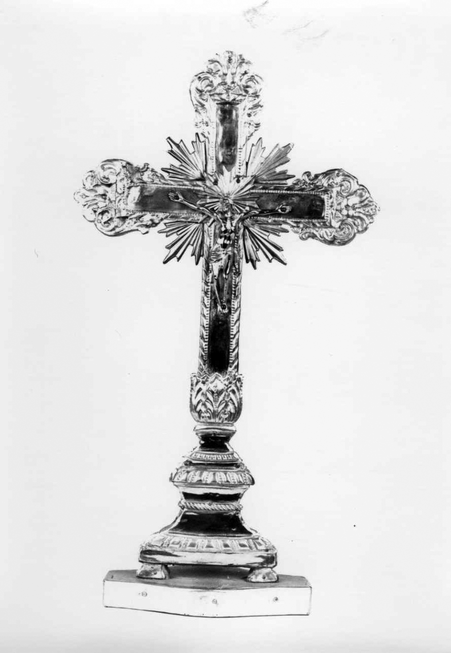 Cristo crocifisso (croce da tavolo, opera isolata) - bottega piemontese (seconda metà sec. XIX)