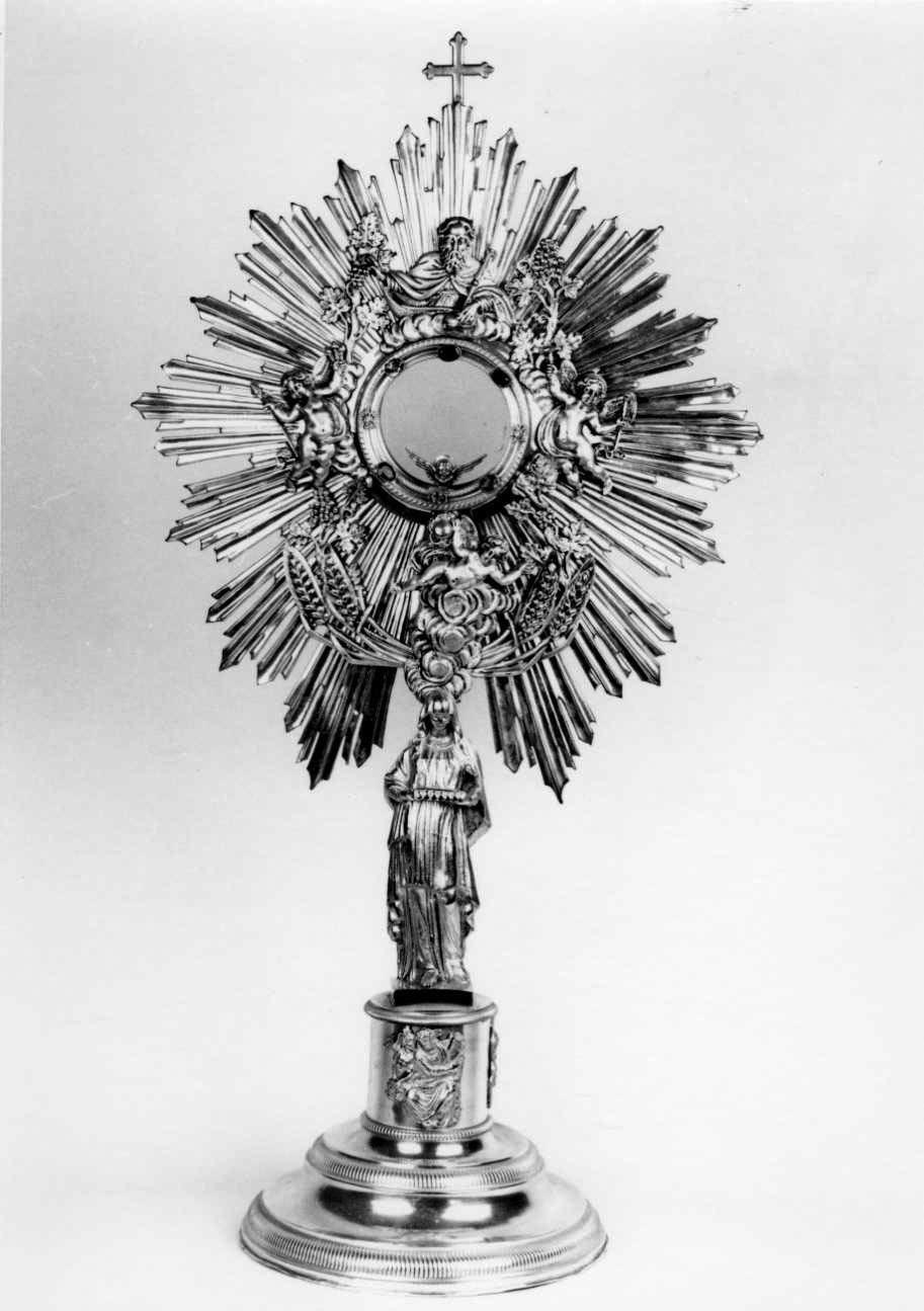 ostensorio - a raggiera, opera isolata - bottega piemontese (ultimo quarto sec. XIX)