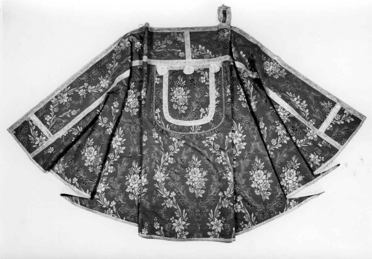 piviale, opera isolata - manifattura piemontese (fine/inizio secc. XIX/ XX)