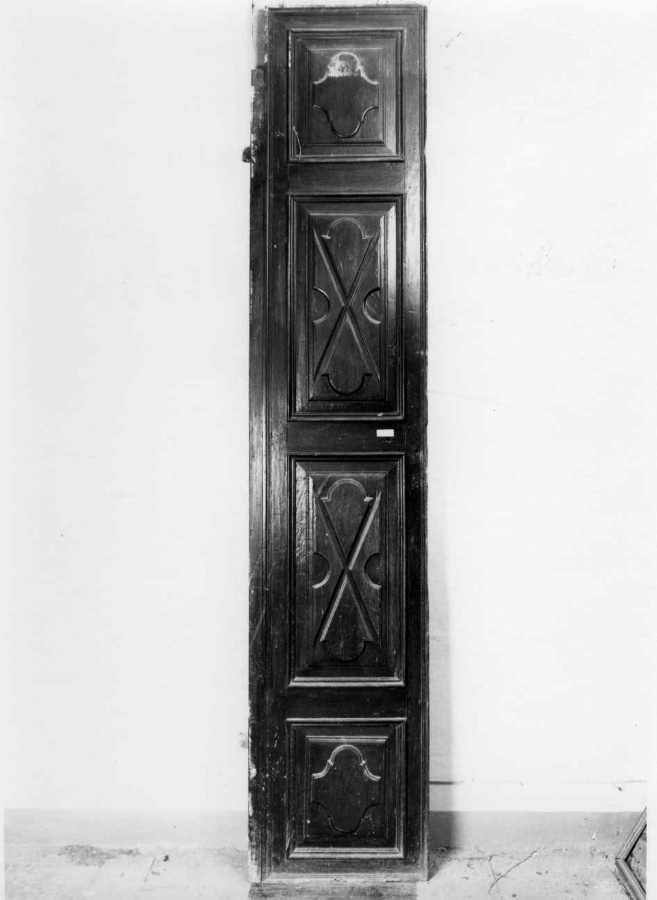 porta - a due battenti, opera isolata di Croce Giuseppe (maniera) (terzo quarto sec. XIX)