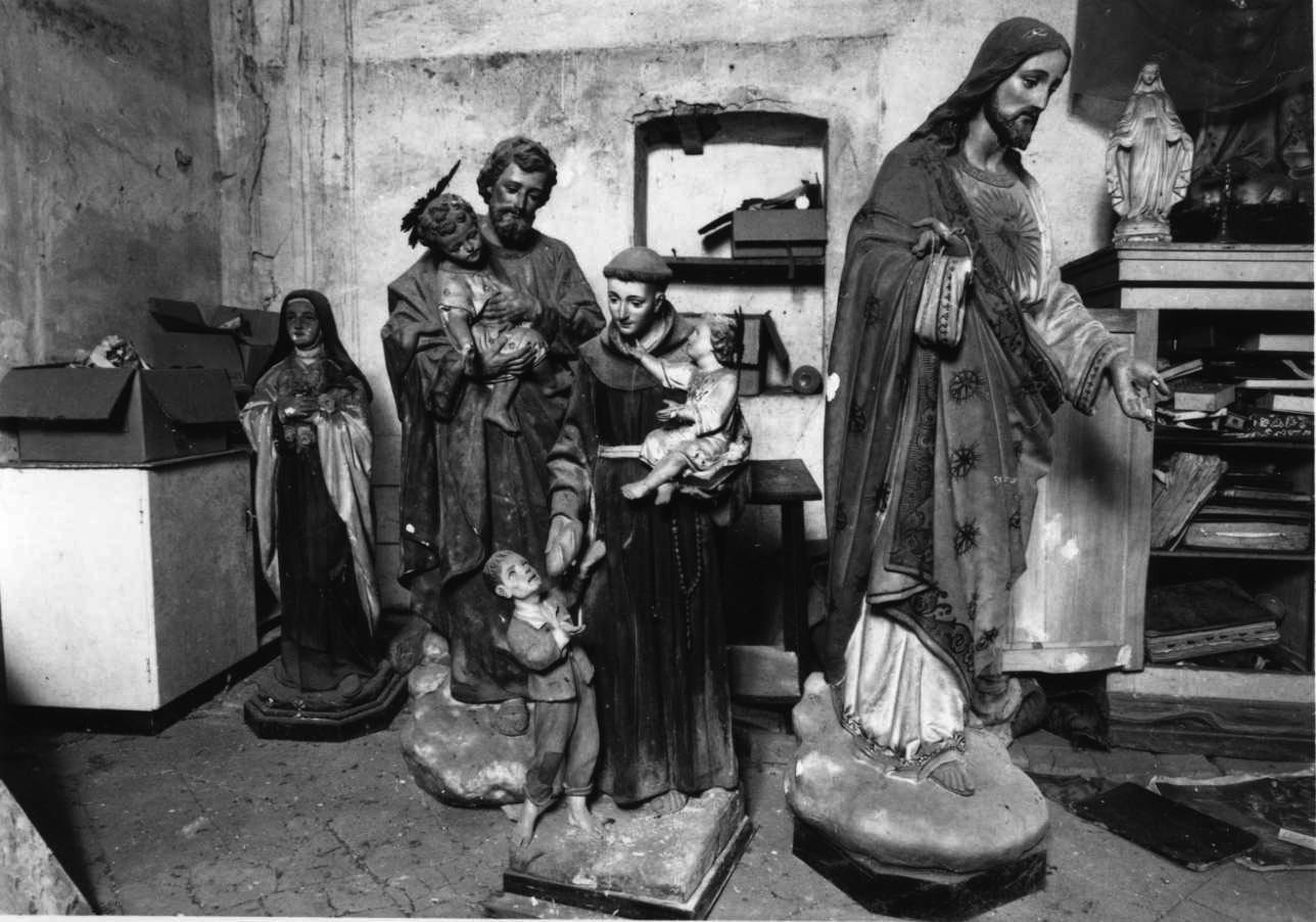 San Giuseppe e Gesù Bambino (statua, opera isolata) - bottega piemontese (fine/inizio secc. XIX/ XX)
