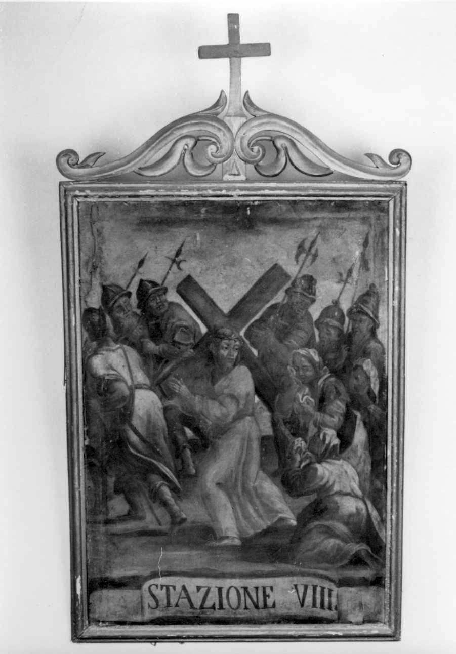 stazione VIII: Gesù consola le donne di Gerusalemme (dipinto, elemento d'insieme) di Morelli Giovanni Battista (terzo quarto sec. XVIII)