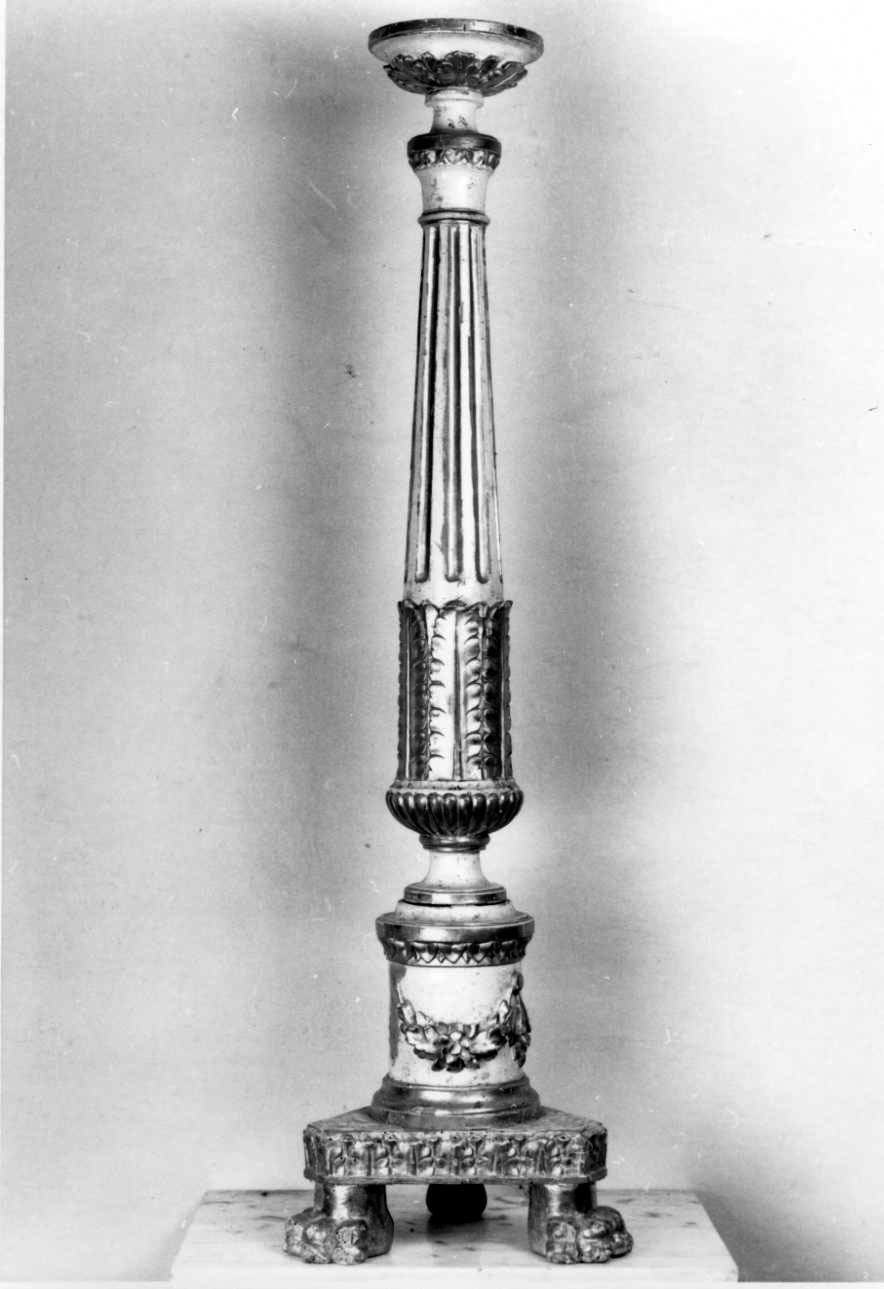 candeliere, serie - bottega piemontese (prima metà sec. XIX)