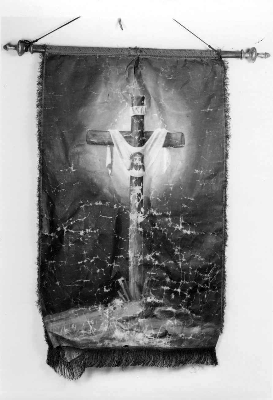 croce con simboli della Passione (decorazione pittorica, elemento d'insieme) - ambito piemontese (seconda metà sec. XIX)