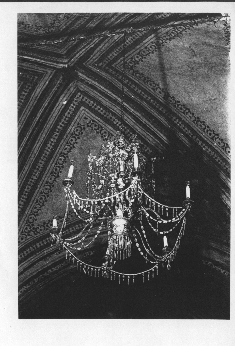 lampadario da chiesa, serie - bottega piemontese (terzo quarto sec. XIX)