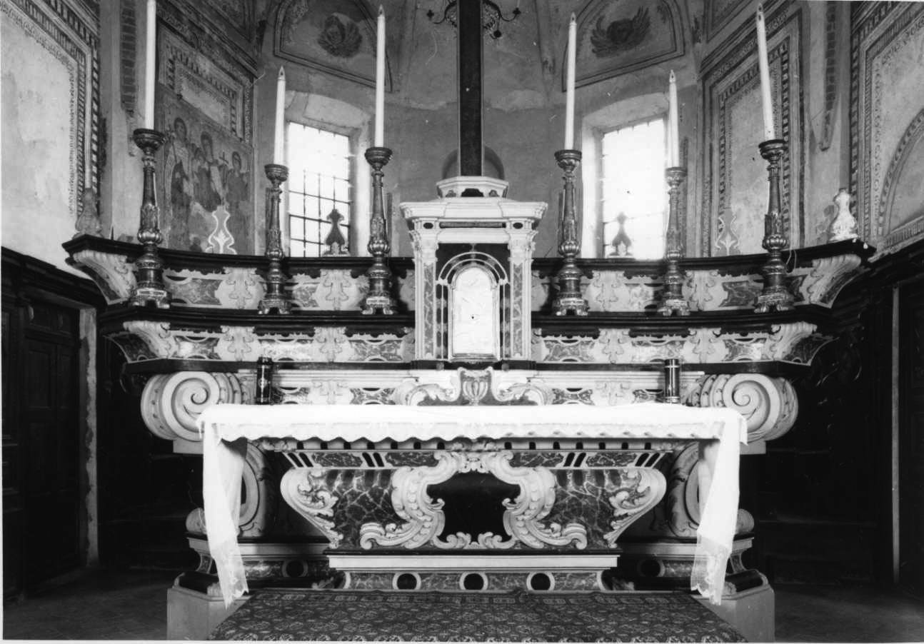 altare maggiore, opera isolata - bottega piemontese (seconda metà sec. XVIII)