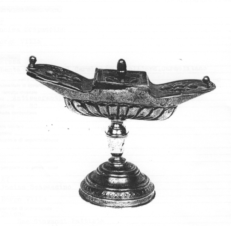 navicella portaincenso, opera isolata - bottega piemontese (seconda metà sec. XIX)