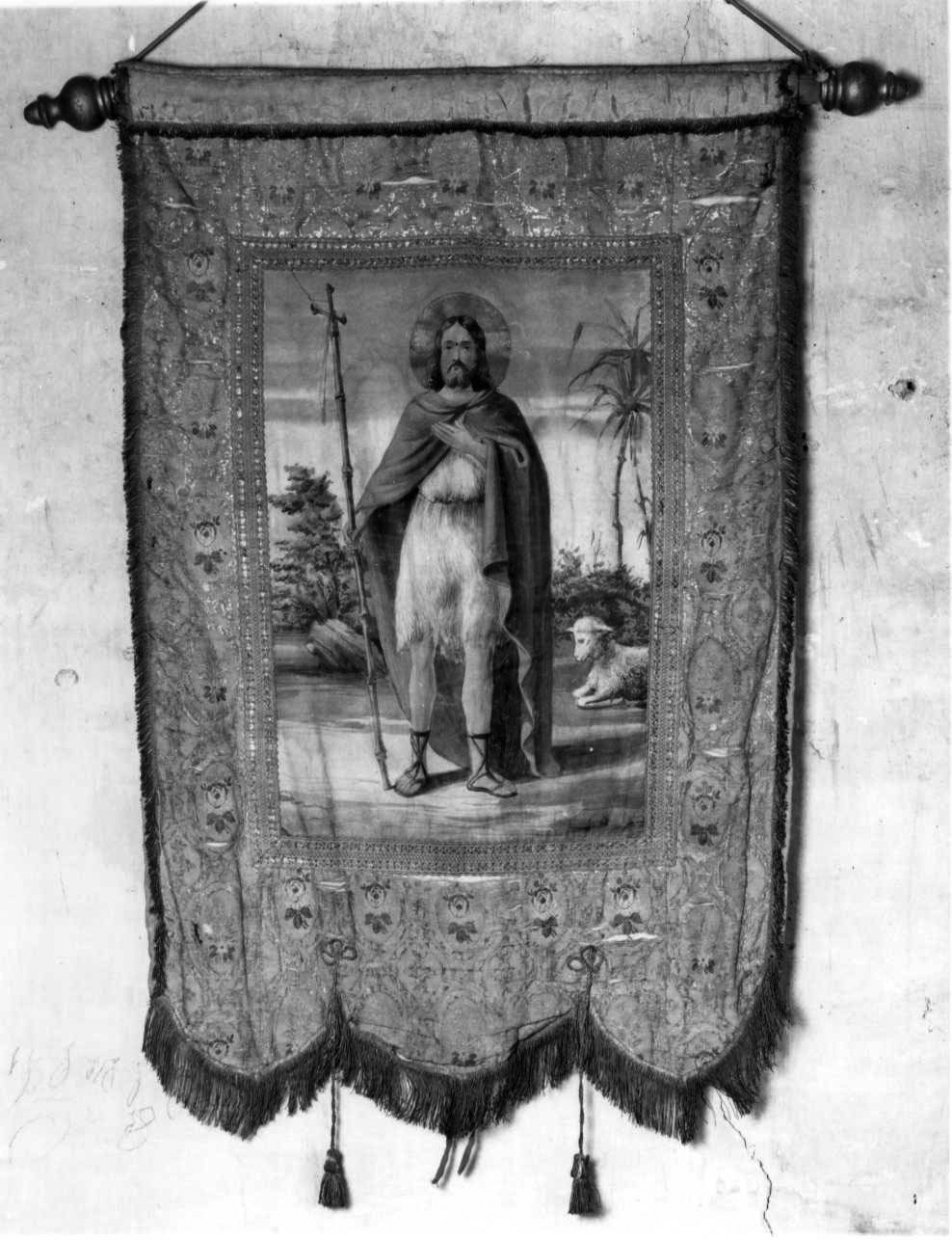 stendardo processionale, insieme - manifattura piemontese (prima metà sec. XIX)