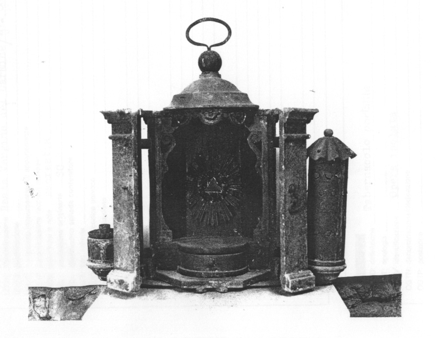 tabernacolo portatile, opera isolata - bottega piemontese (seconda metà sec. XVIII)