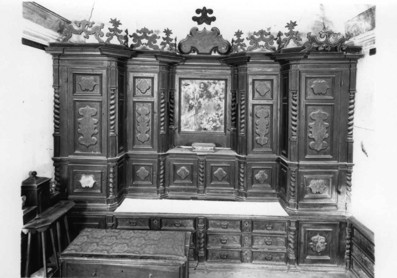 armadio da sacrestia, insieme - bottega piemontese (primo quarto sec. XVIII)