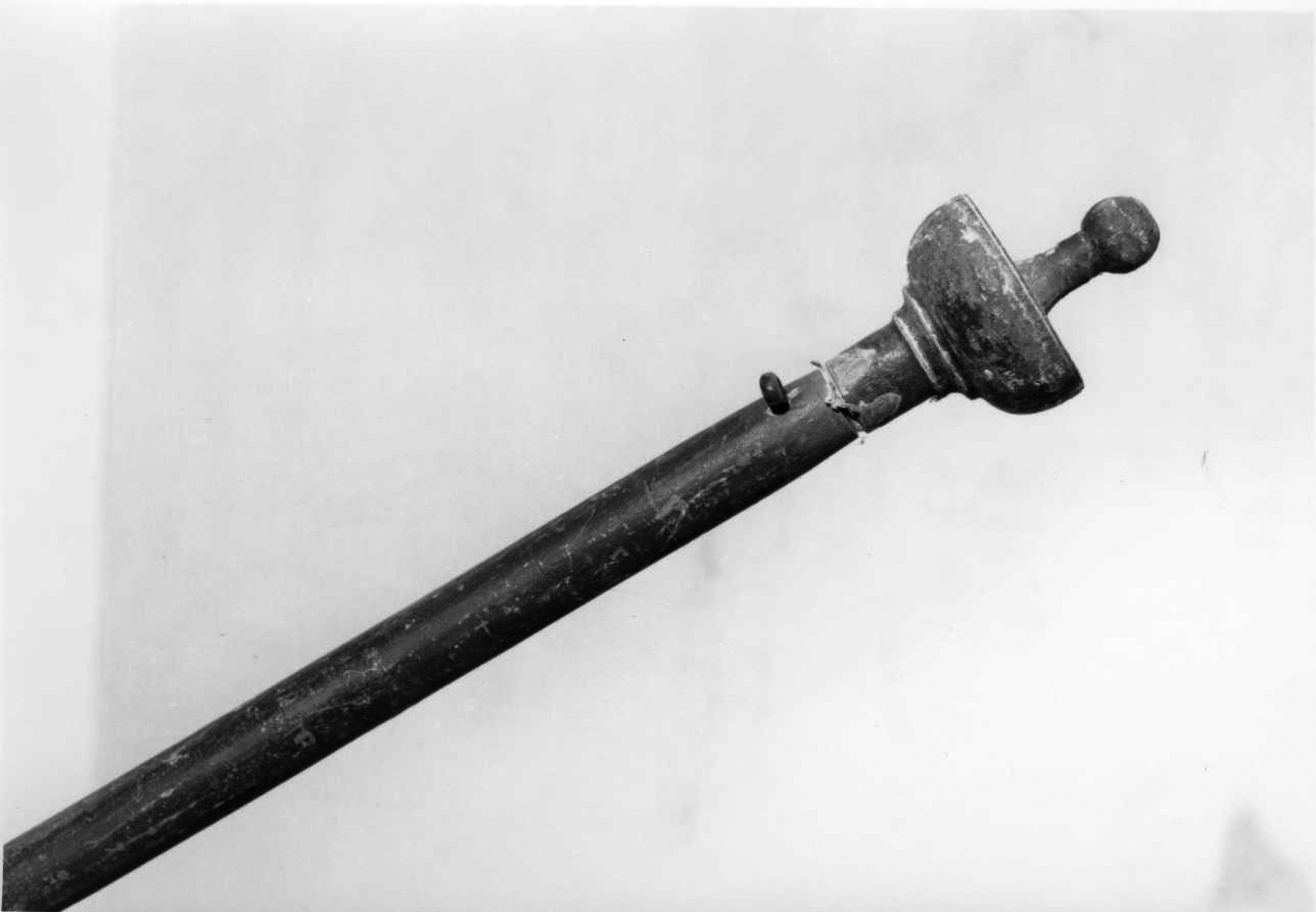 mazza da cerimonia, opera isolata - bottega piemontese (seconda metà sec. XVIII)