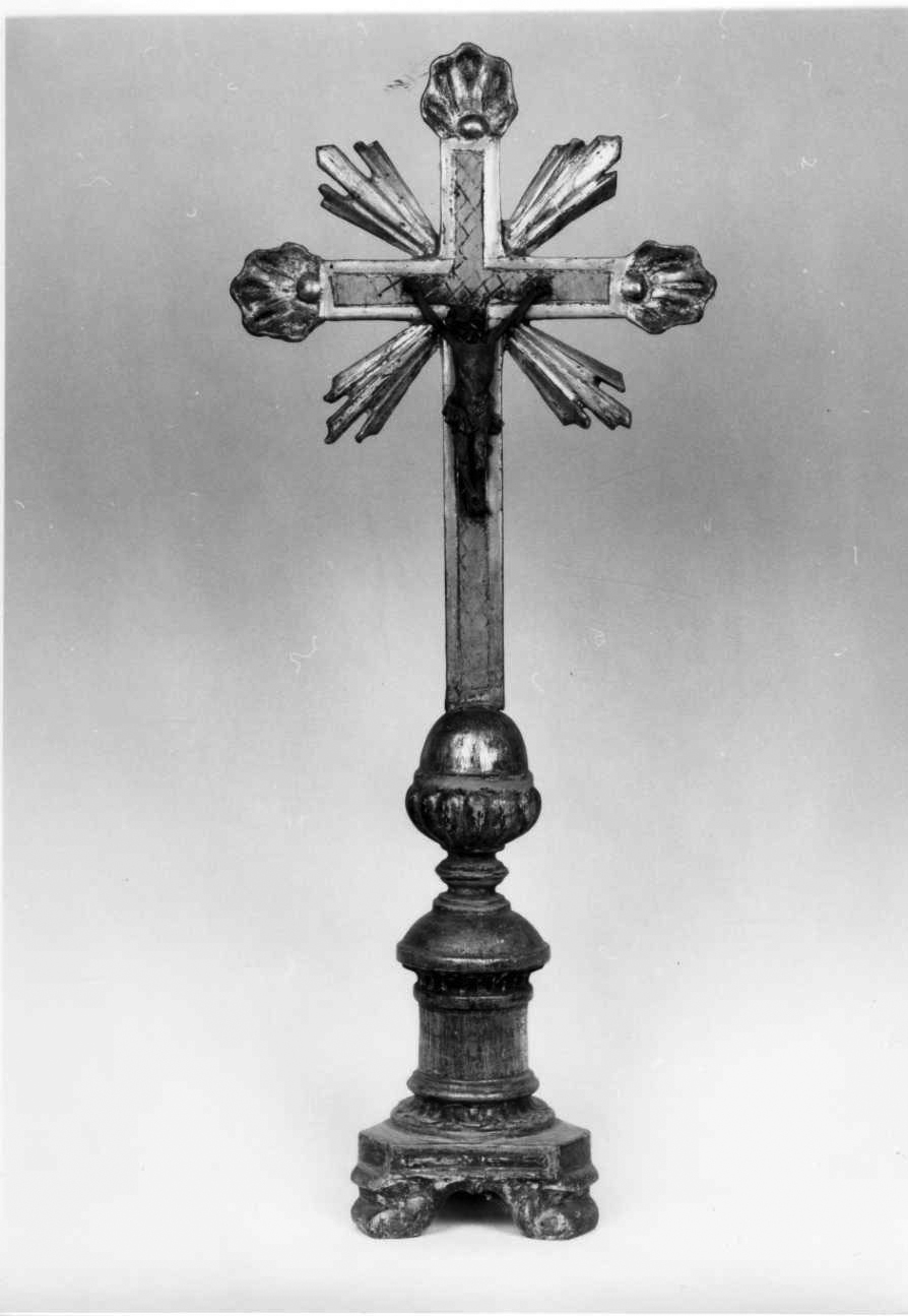 Cristo crocifisso (croce d'altare, opera isolata) - bottega piemontese (seconda metà sec. XVIII)