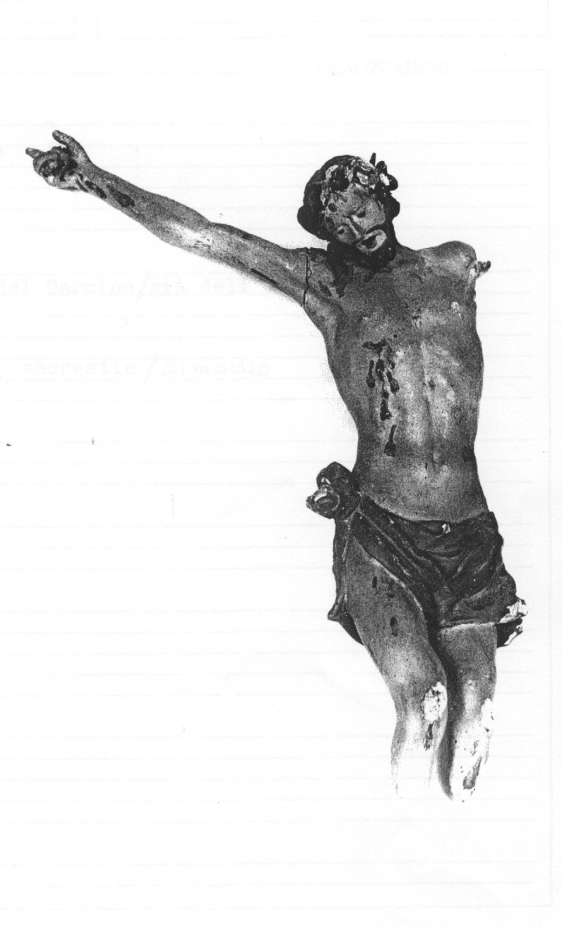 Cristo crocifisso (statua, frammento) - bottega piemontese (seconda metà sec. XVIII)