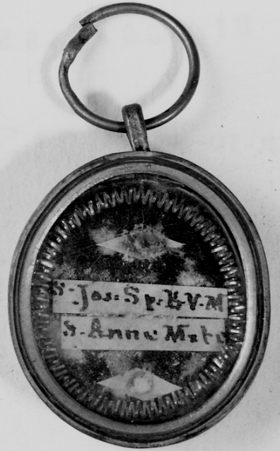 reliquiario a capsula - a medaglione, opera isolata - bottega piemontese (fine sec. XVIII)