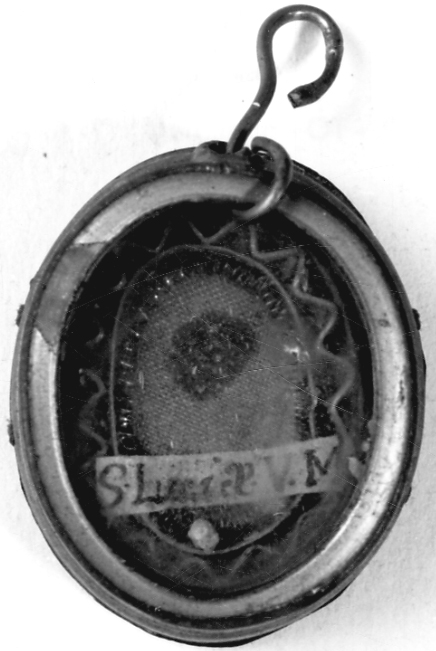 reliquiario a capsula - a medaglione, opera isolata - bottega piemontese (ultimo quarto sec. XVIII)