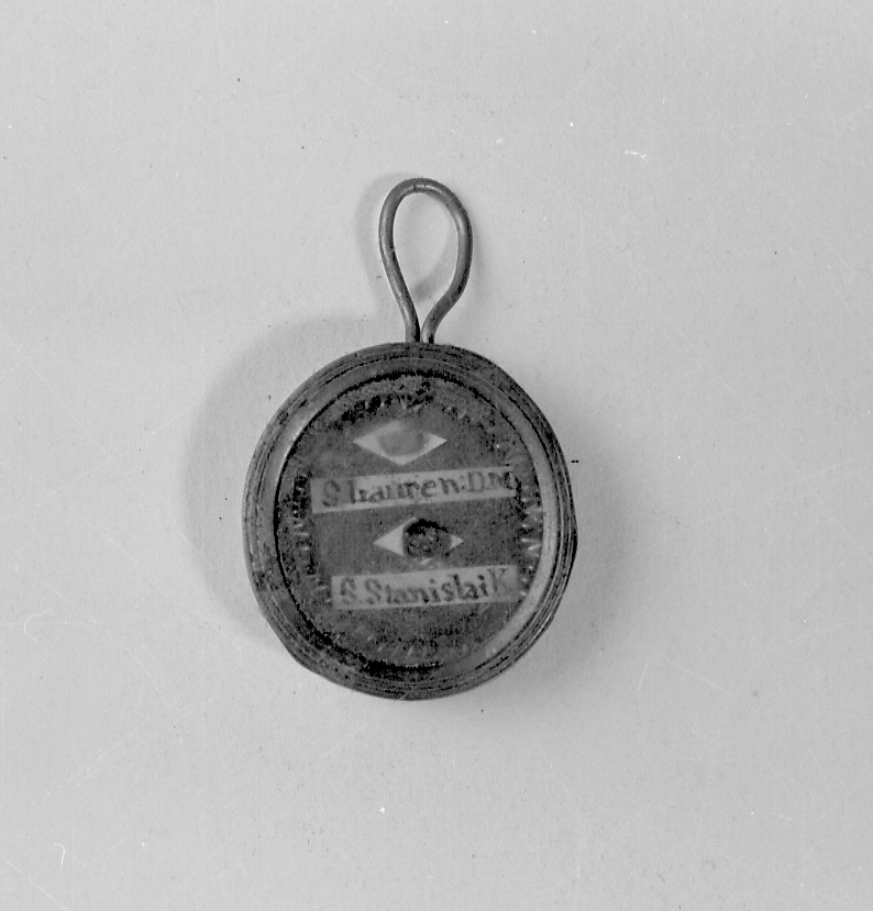 reliquiario a capsula - a medaglione, opera isolata - bottega astigiana (sec. XIX)