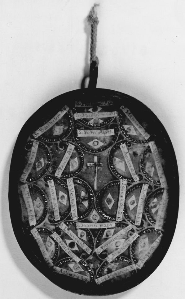 reliquiario a capsula - a medaglione, opera isolata - bottega astigiana (primo quarto sec. XIX)