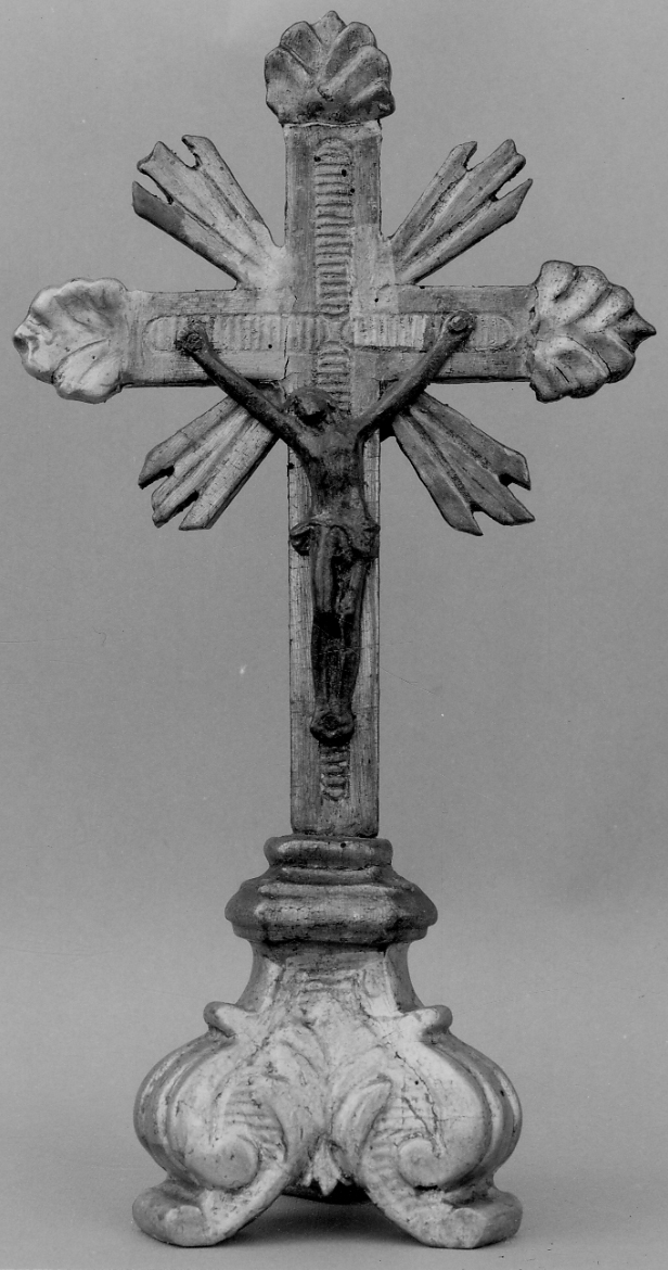Cristo crocifisso (croce d'altare, opera isolata) - bottega piemontese (metà sec. XVIII)