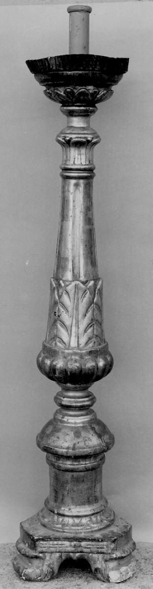 candeliere, serie - bottega piemontese (primo quarto sec. XIX)