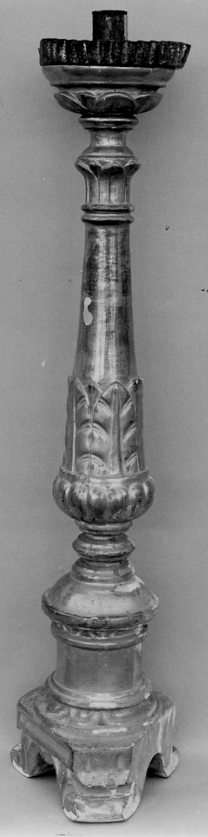 candeliere, serie - bottega piemontese (primo quarto sec. XIX)