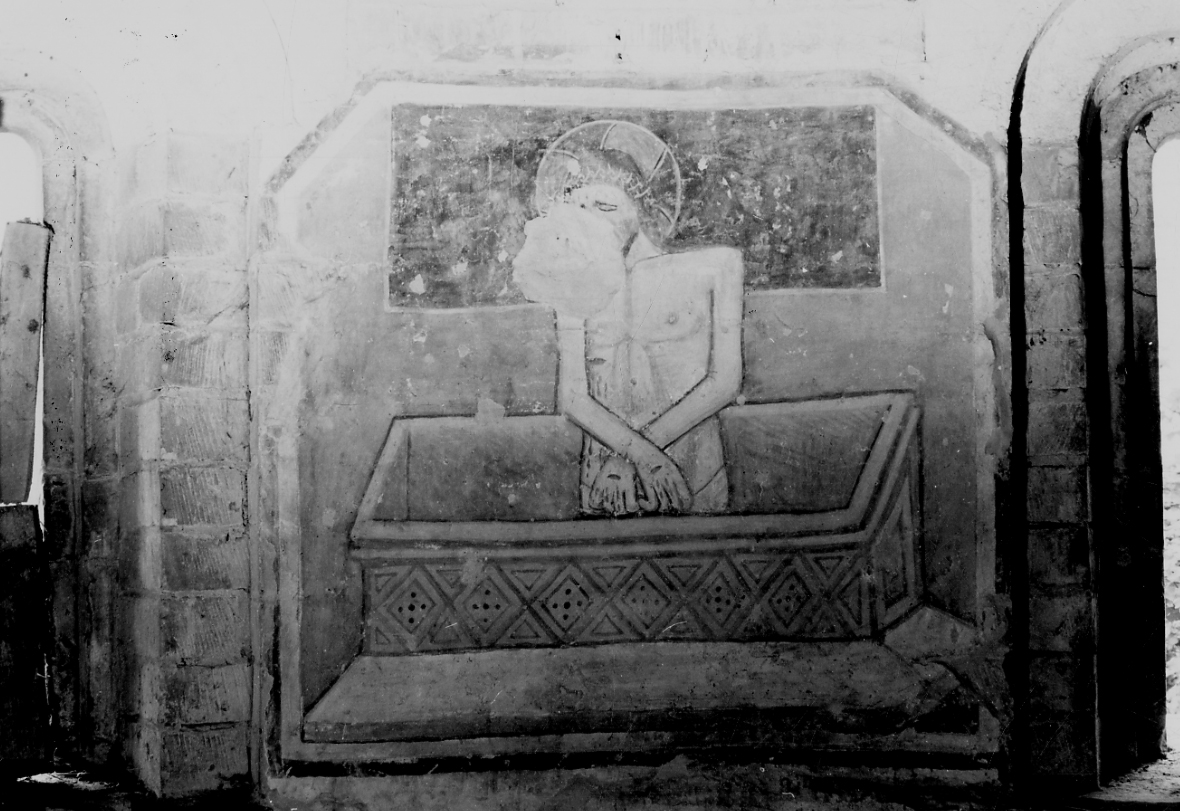 Cristo in pietà (dipinto, opera isolata) - ambito astigiano (seconda metà sec. XV)