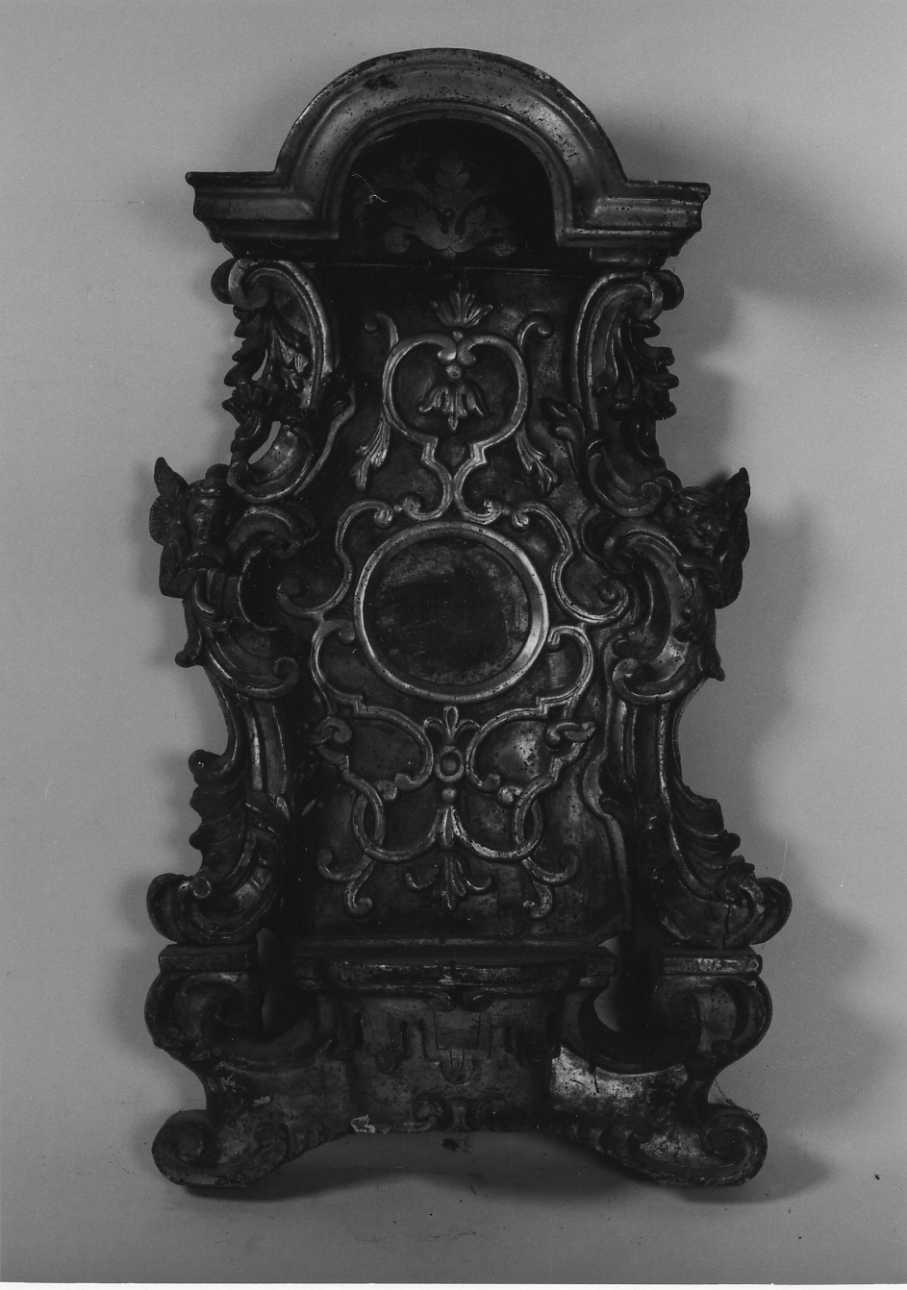 tronetto per esposizione eucaristica - a tempietto, opera isolata - ambito piemontese (prima metà sec. XVIII)