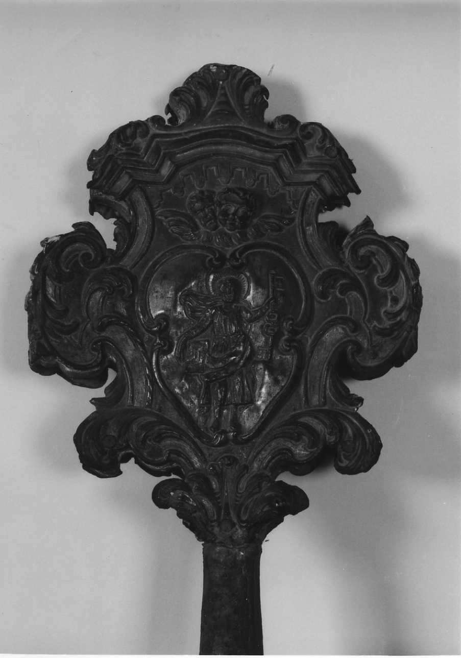 San Pietro (mazza di confraternita, opera isolata) - ambito piemontese (prima metà sec. XVIII)