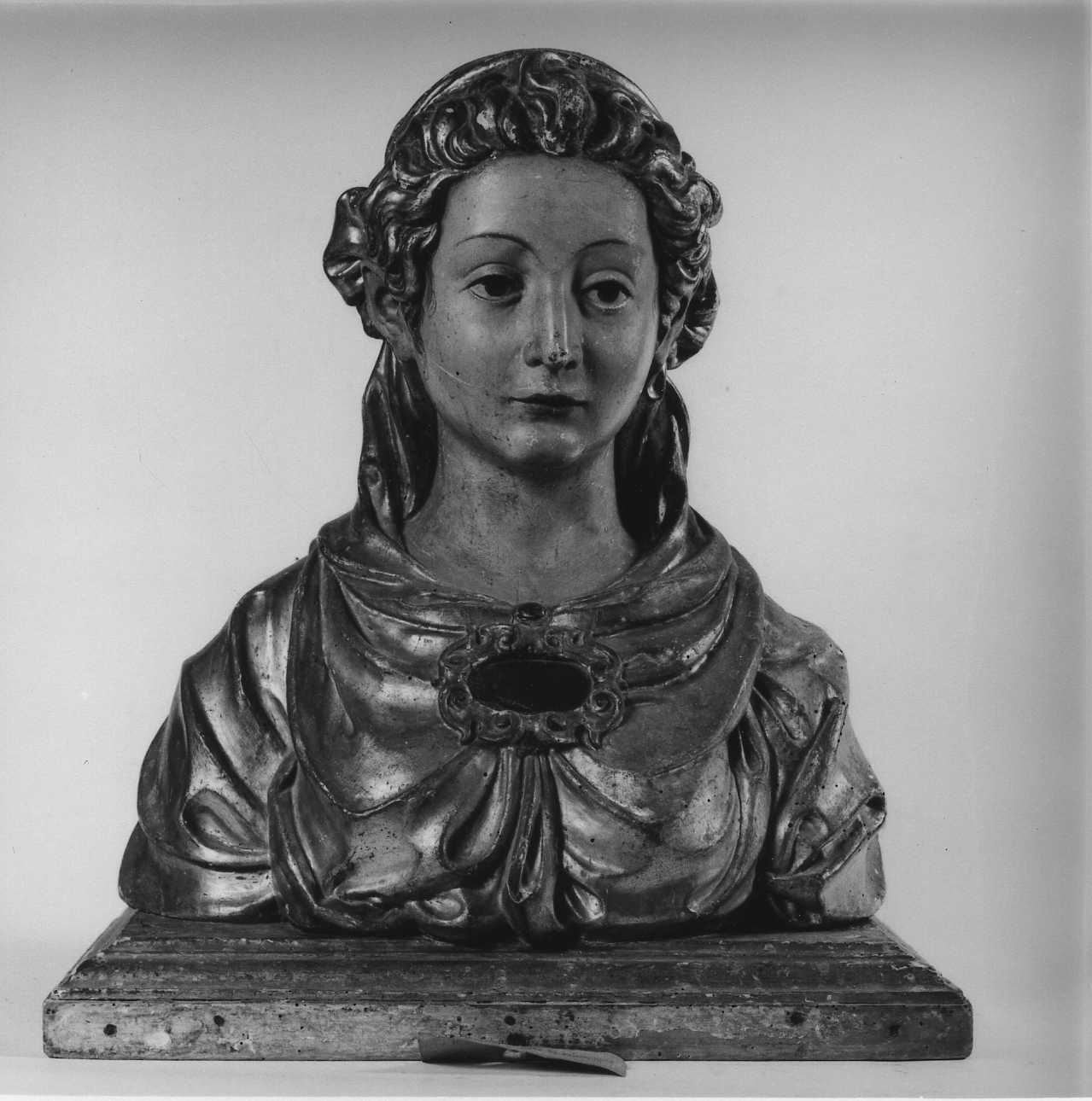 Vergine dell'Ordine di Sant'Orsola (reliquiario - a busto, opera isolata) - ambito piemontese (sec. XVII)