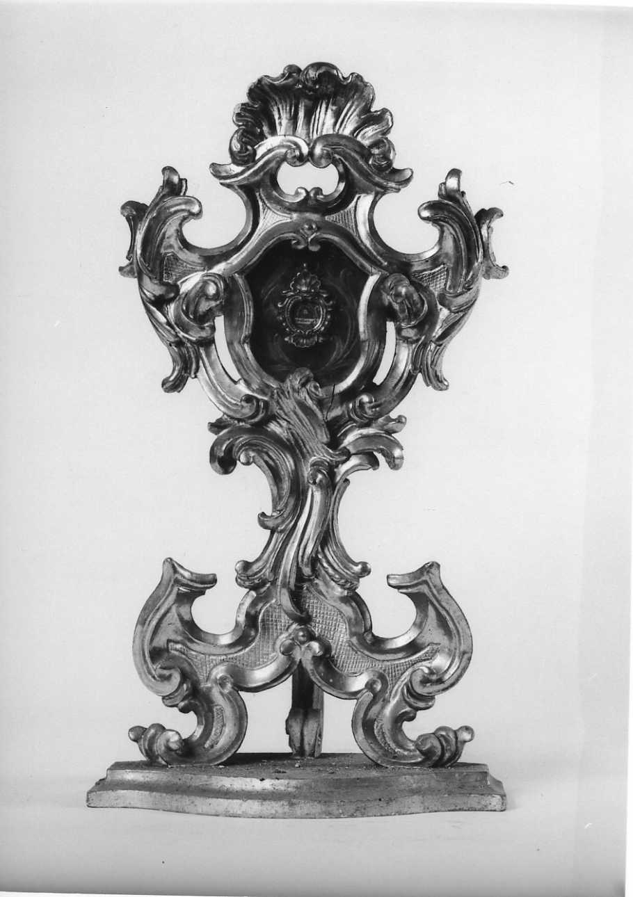 reliquiario - a ostensorio, opera isolata - ambito piemontese (prima metà sec. XVIII)