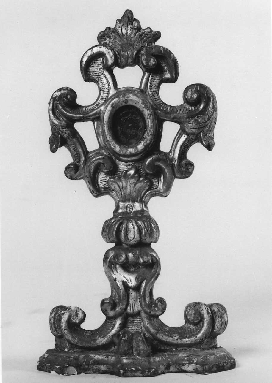 reliquiario - a ostensorio, opera isolata - ambito piemontese (seconda metà sec. XVIII)