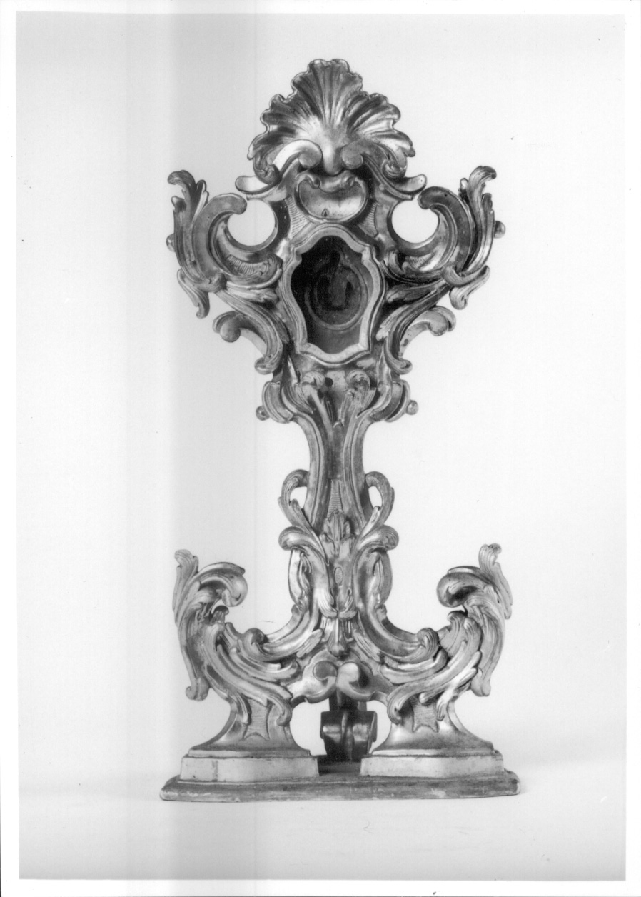 reliquiario - a ostensorio, opera isolata - ambito piemontese (prima metà sec. XVIII)