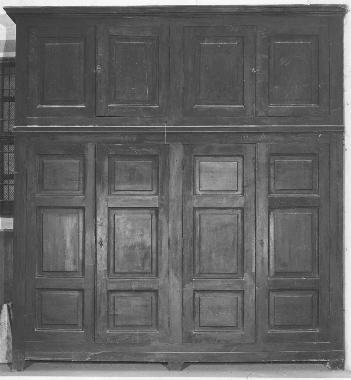 armadio da sacrestia, serie - ambito piemontese (inizio sec. XX)