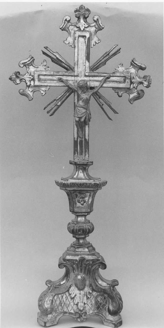 croce d'altare, insieme - ambito piemontese (terzo quarto sec. XVIII)