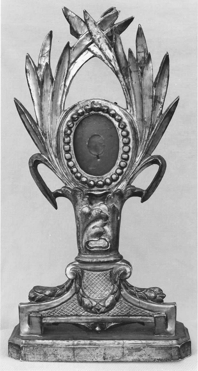 reliquiario - a ostensorio, opera isolata - ambito piemontese (fine, inizio sec. XVIII, sec. XIX)