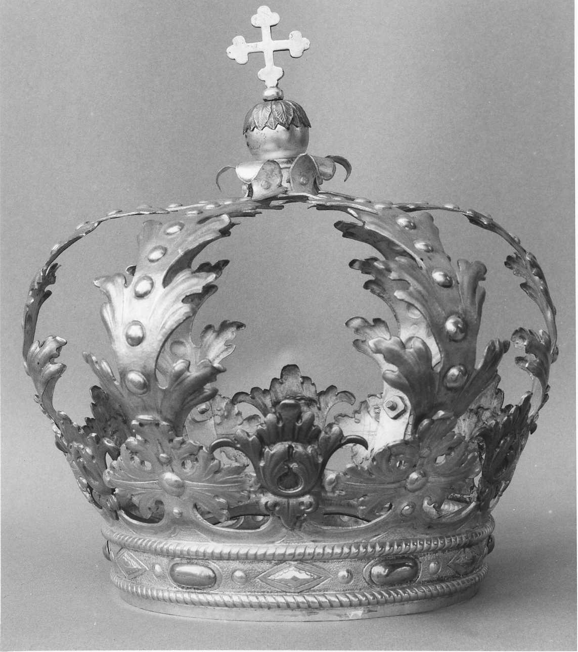 corona da statua, opera isolata - ambito piemontese (fine sec. XIX)