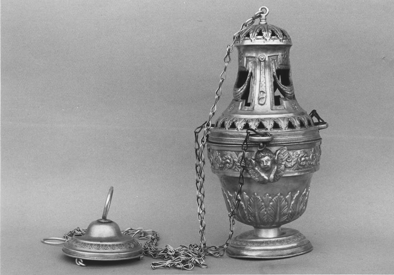 angioletti (turibolo - a coppa, opera isolata) - ambito piemontese (secondo quarto sec. XIX)